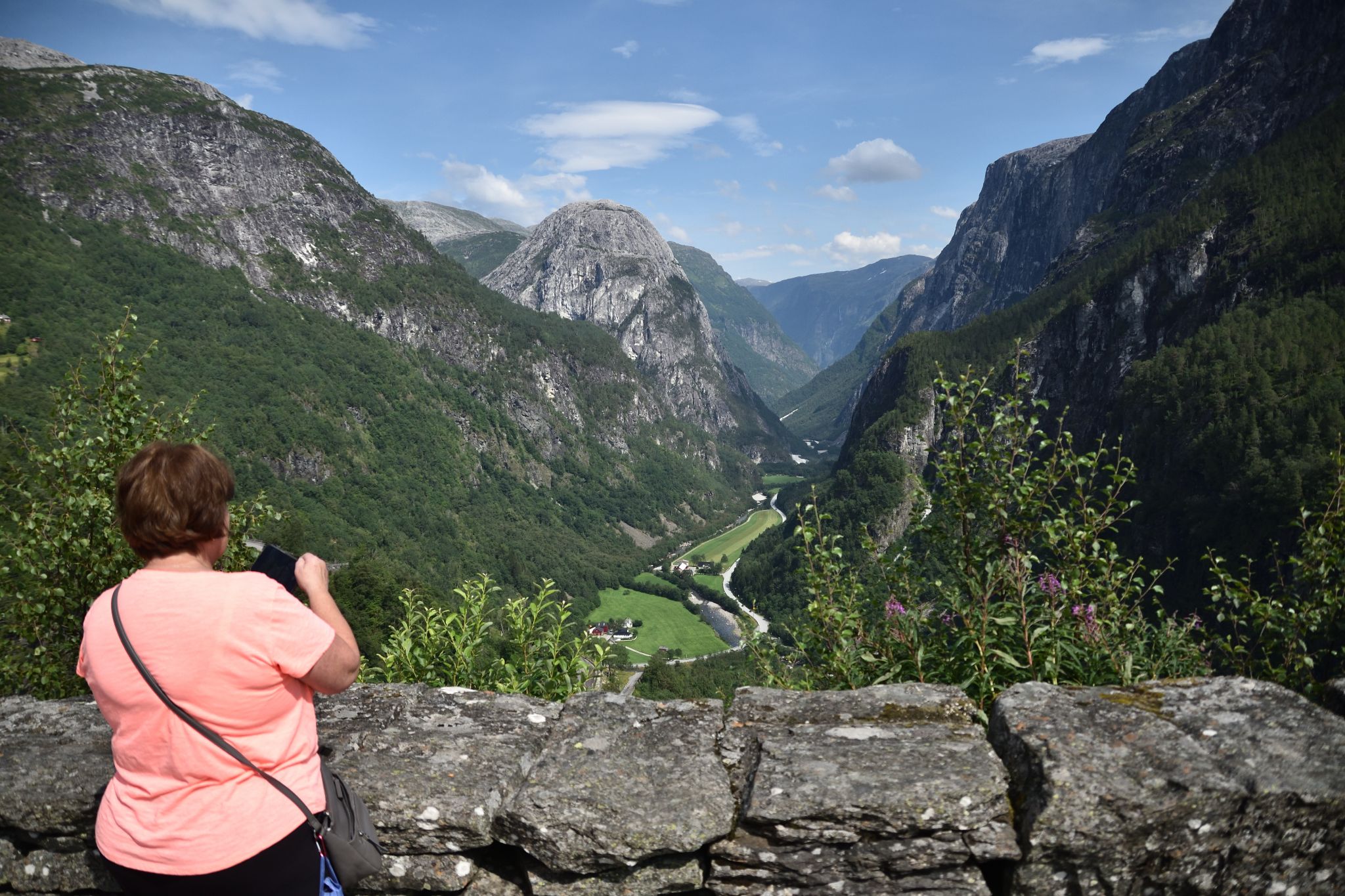 Patio View from Stalheim Hotel