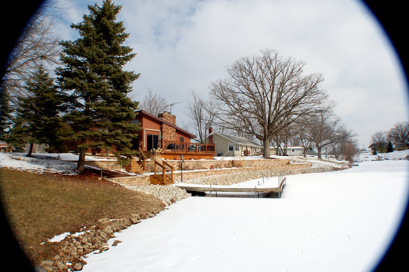 New wall in the winter