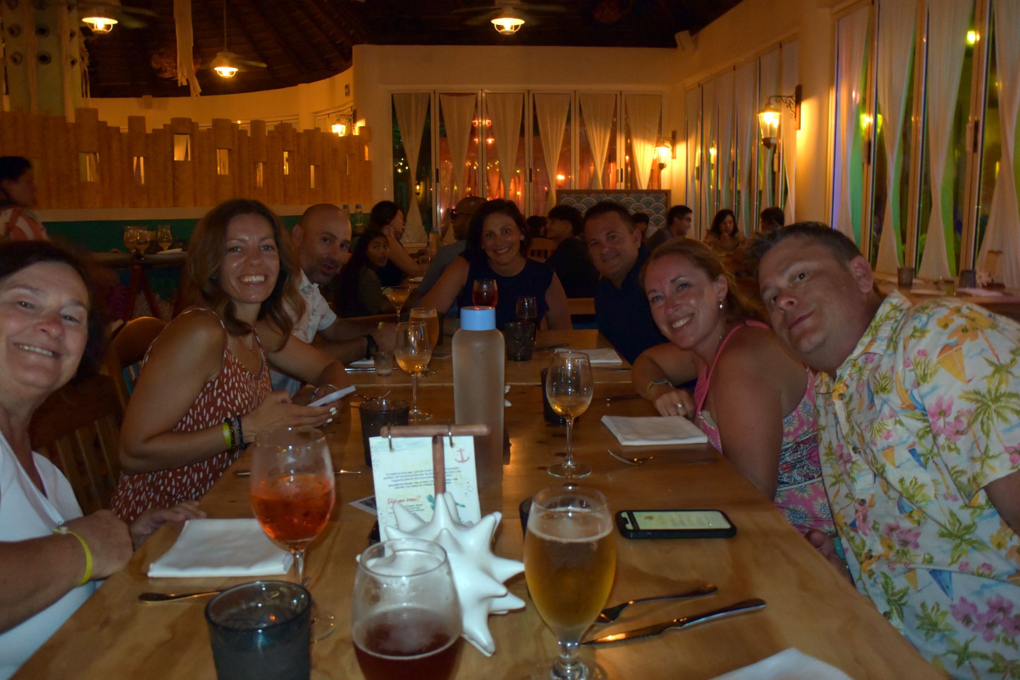 Dinner at The Under the Sea restaurant