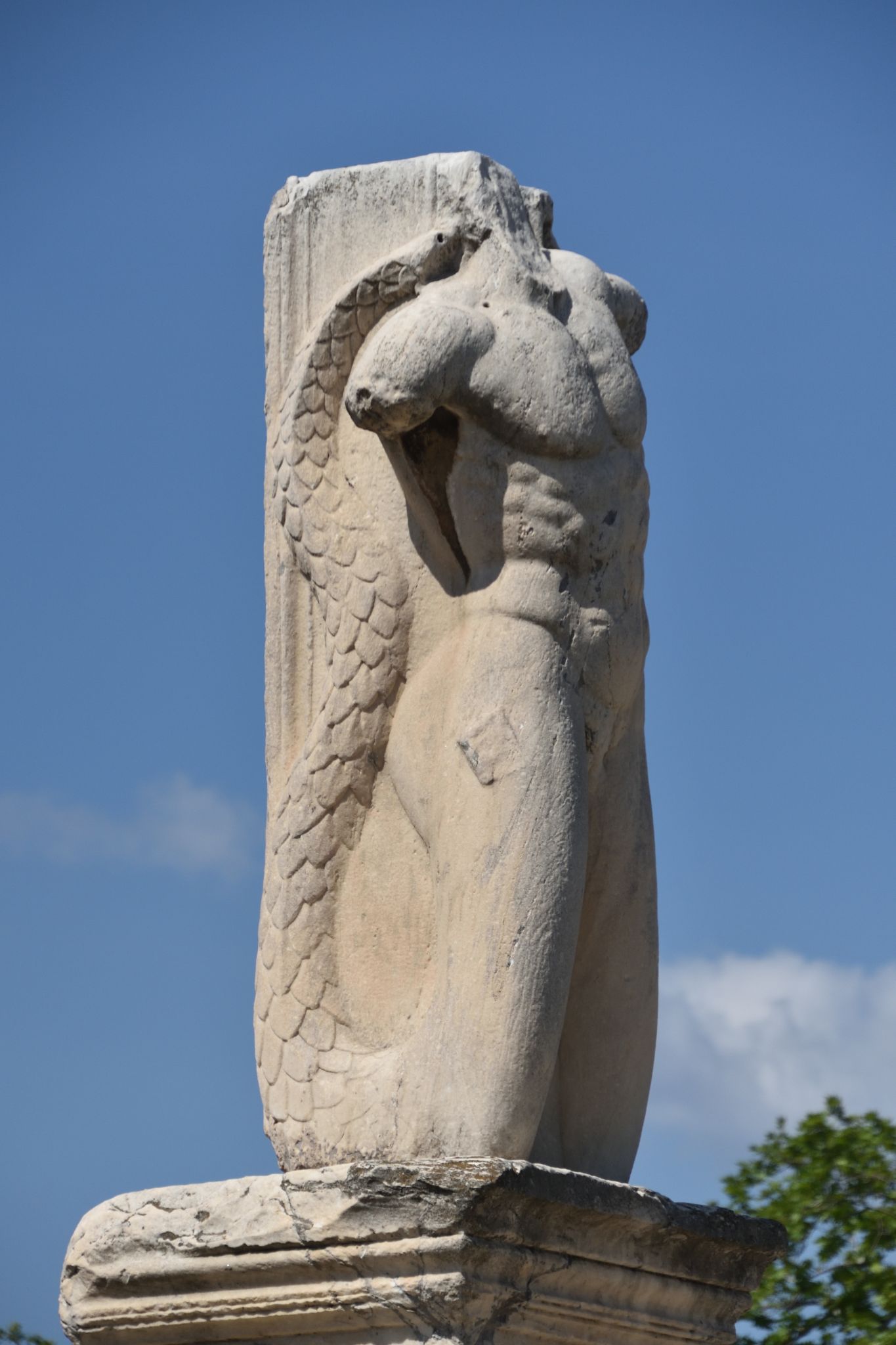 Statue at the Ancient Agora of Athens