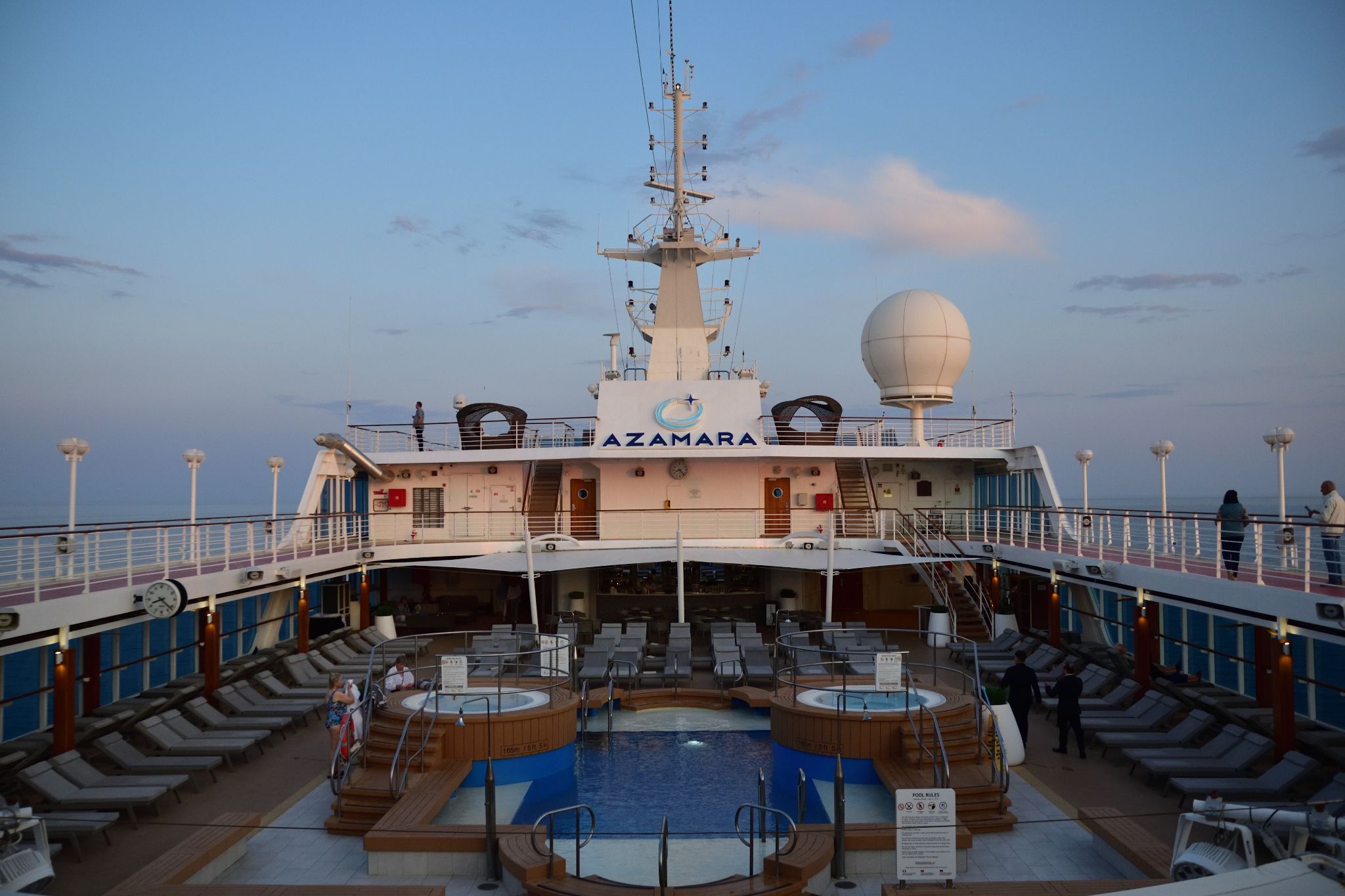 A view of the main deck