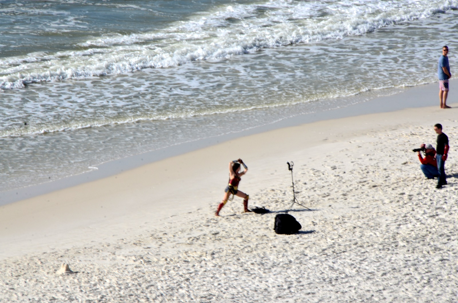 Wonder Woman on the Beach
